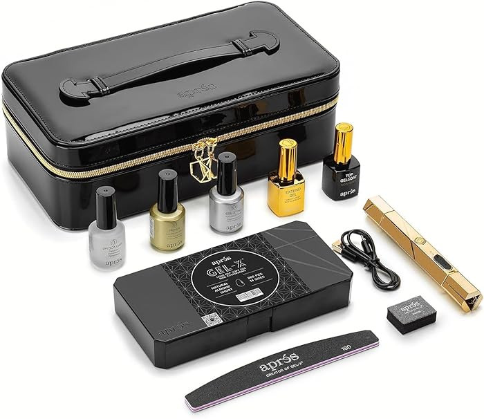 Apres Gel-X Nail Professional Starter Kit, 14 Sizes 00-9 w/ Half Sizes Included, Soft Gel Nail Ti... | Amazon (US)