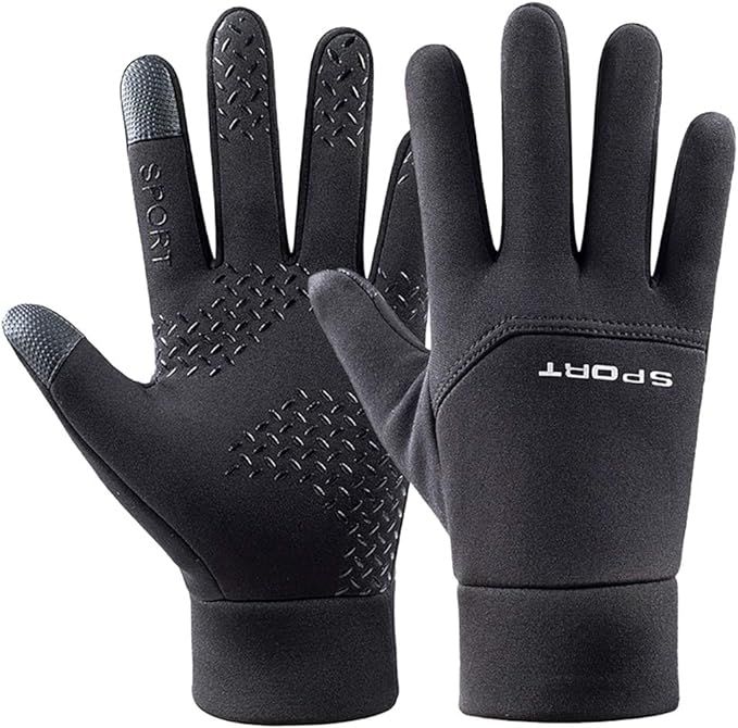 Winter Gloves for Men Women Anti-Slip Water Risistant Gloves Touch Screen Gloves | Amazon (US)