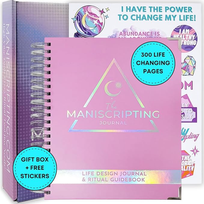 Maniscripting Journal: 90 day journal, guided prompts, daily planner, manifestation journal, grat... | Amazon (US)