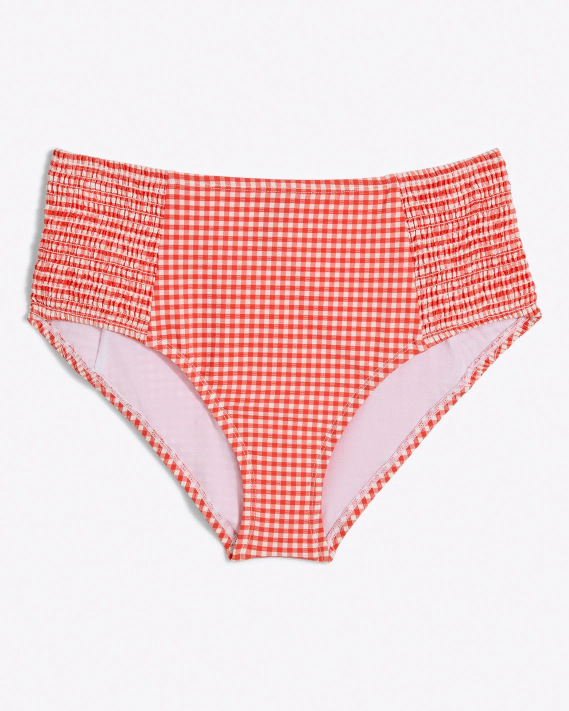 Smocked Bikini Bottom in Red Gingham | Draper James (US)