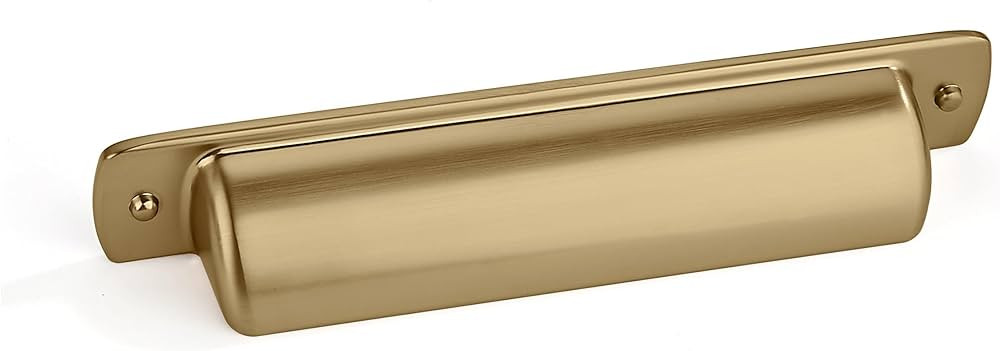 khtumeware 10 Pack 3" Drawer Pulls Brushed Brass Cabinet Cup Pulls Kitchen Hardware Brushed Gold ... | Amazon (US)