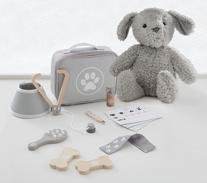 Imaginary Play Vet Kit & Cozy Dog Plush Set | Pottery Barn Kids