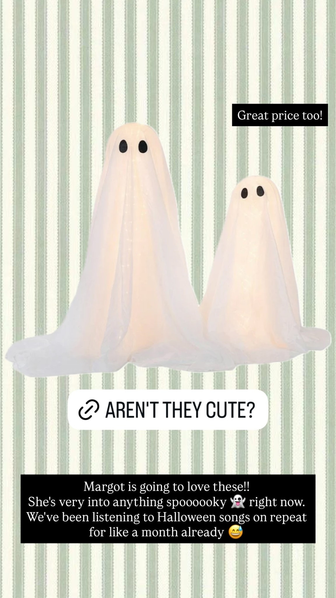 Margot is going to love these!!
She's very into anything spoooooky 👻 right now. We've been listening to Halloween songs on repeat for like a month already 😅 Great price too! @athomestores