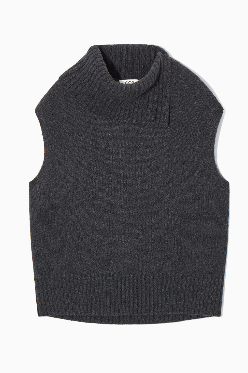 HIGH-NECK PURE CASHMERE VEST | COS (EU)