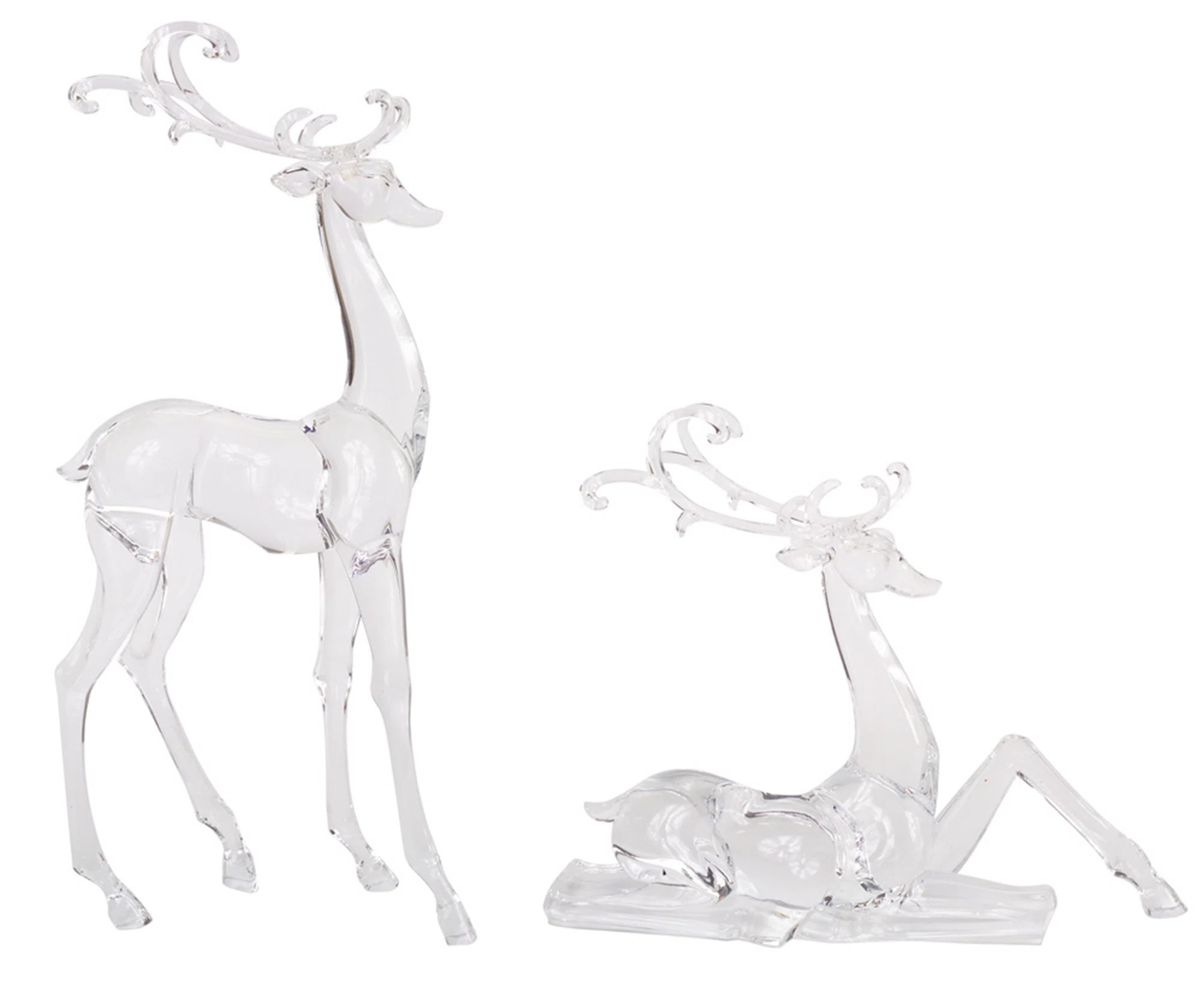 Primrue 2 Piece Deer Figurines Set | Wayfair | Wayfair North America