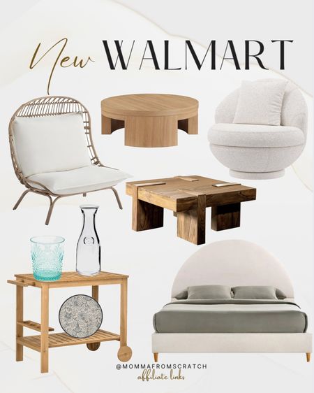 New Walmart Home decor and furniture, arch bed, outdoor furniture, patio table, bar cart, coffee tables, swivel chairs. 

#LTKstyletip #LTKparties #LTKhome