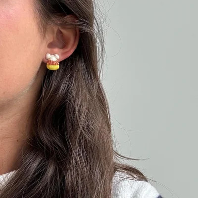 Mickey Mouse Disney Candy Corn Stud Earrings - Disney Candy Corn Stud Earrings | BaubleBar (US)