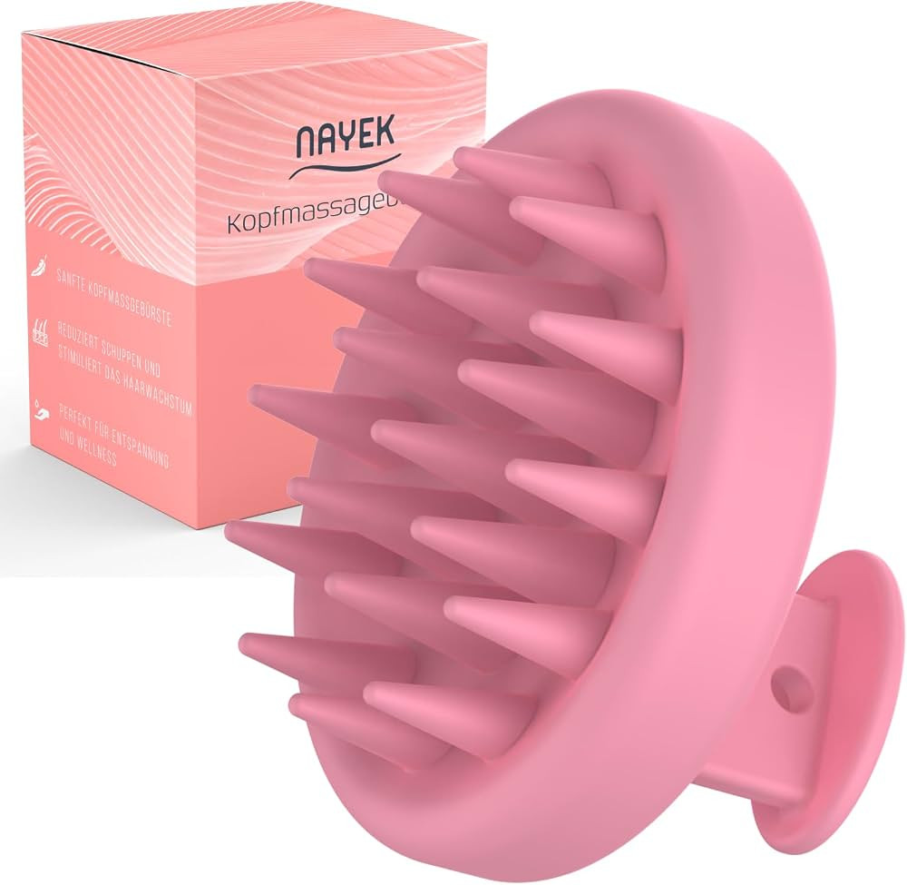 NAYEK Pink Silicone Scalp Massager Hair Growth- Scalp Scrubber for Healthy Hair with Soft Silicon... | Amazon (US)