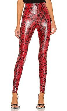 Commando Faux Leather Animal Legging in Red Snake from Revolve.com | Revolve Clothing (Global)
