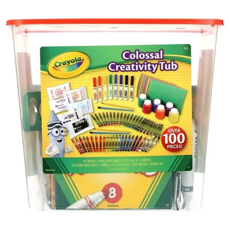 Crayola Creativity Tub, Art Set, 102 Pcs, Arts & Craft Supplies, Creative Toys, Gift for Kids, | Walmart (US)