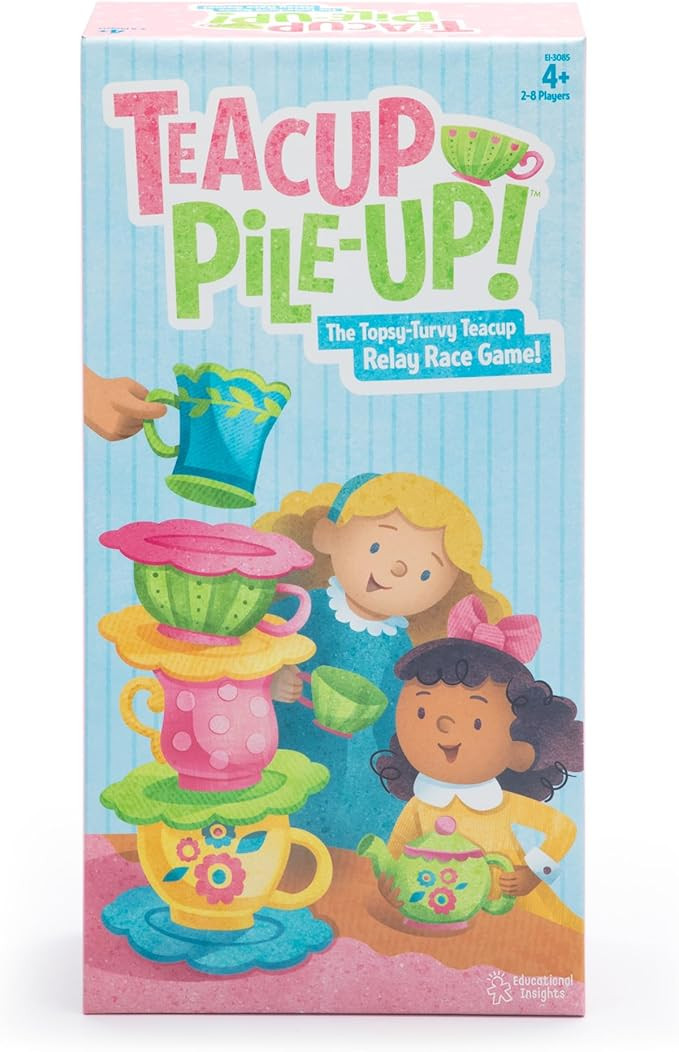 Educational Insights Teacup Pile-Up! Relay Game, Preschool Board Game, Easter Basket Stuffers for... | Amazon (US)