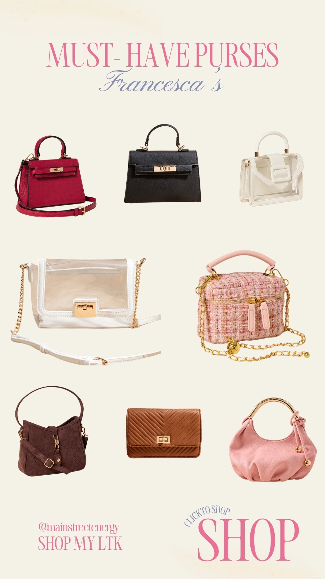 The must-have bags this season that are lux and don’t break the bank! 

#LTKHoliday #LTKGiftGuide