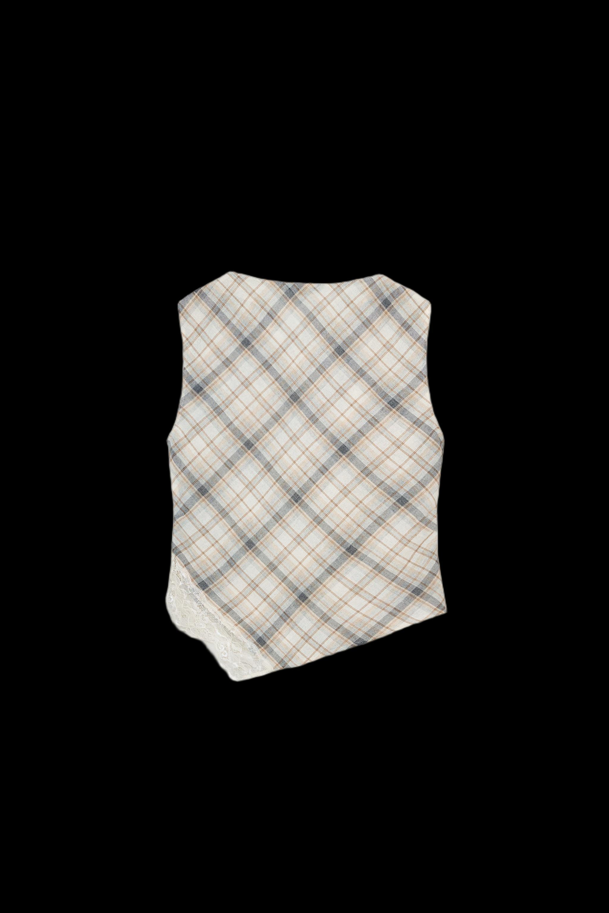 CHECK LACE TOP | Zara AU