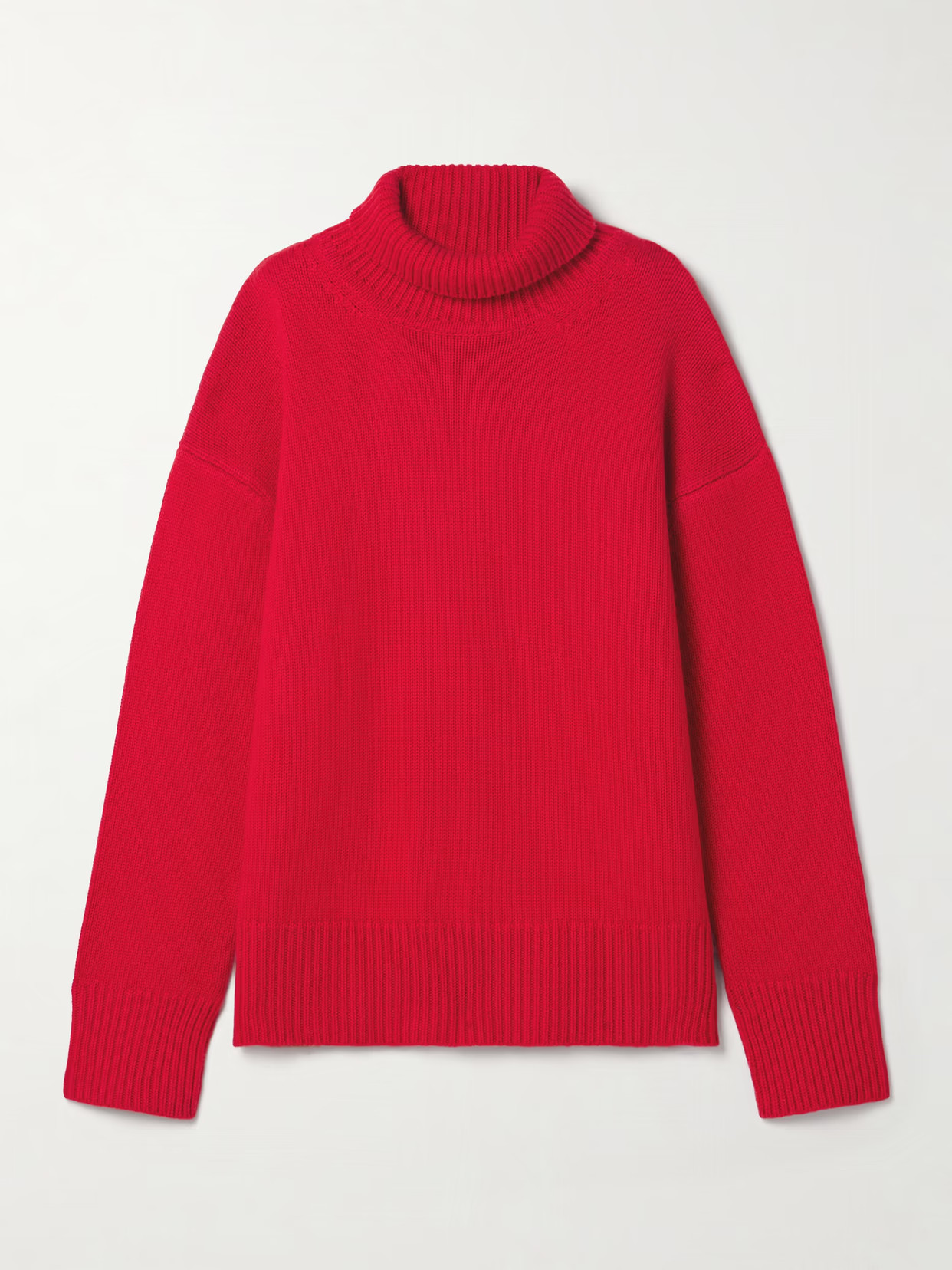 Brandon Maxwell - The Ellen Oversized Cashmere Turtleneck Sweater - Red | NET-A-PORTER (US)