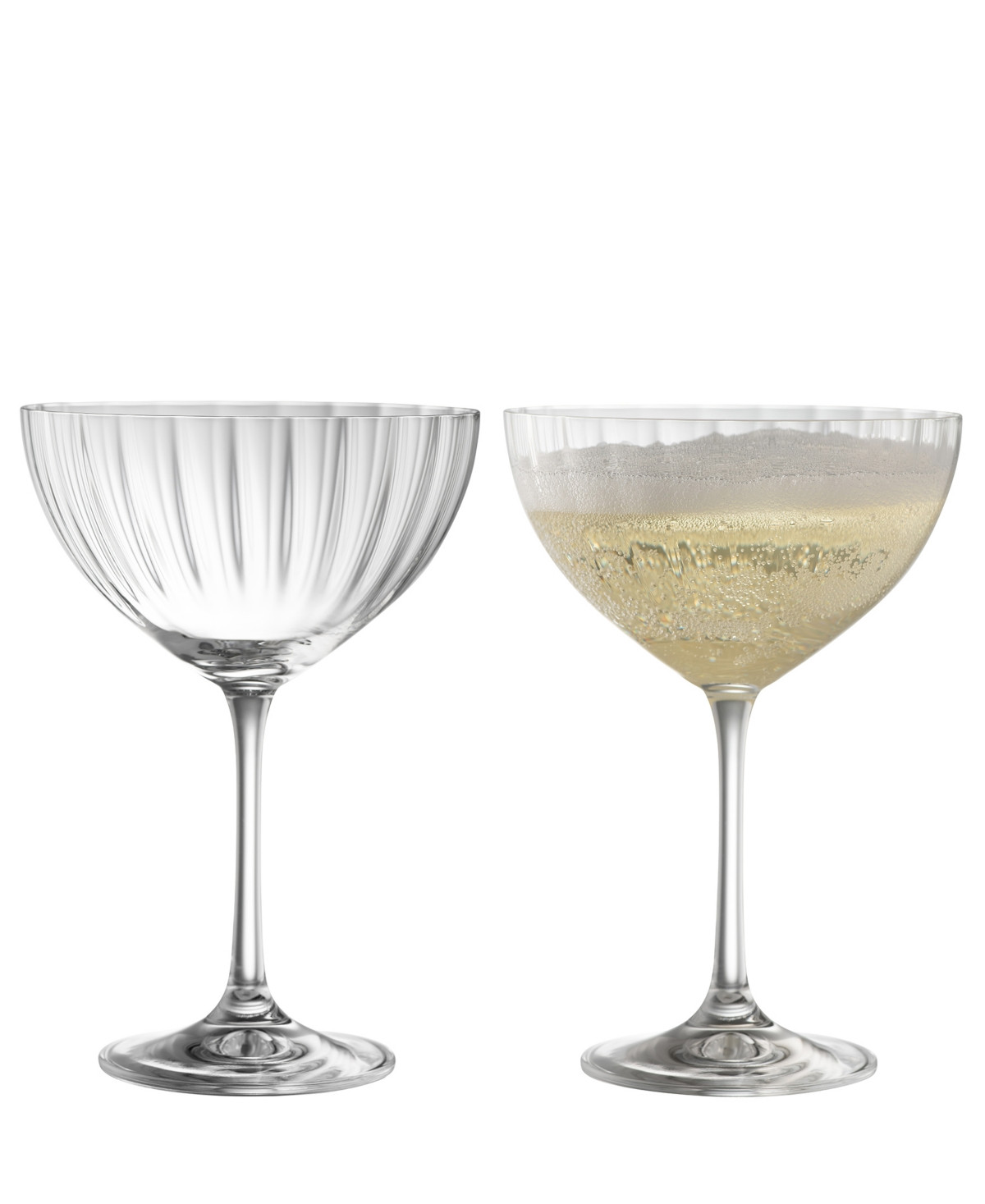 Galway Crystal Erne Saucer Champagne Glasses, Set of 2 | Macy's