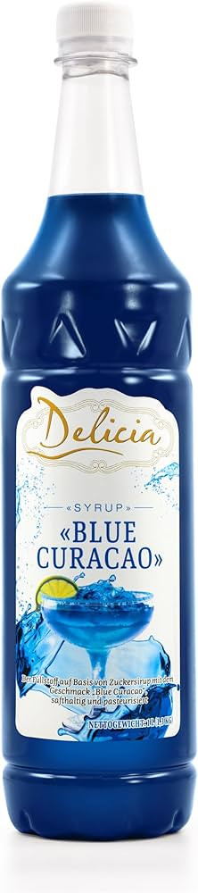 "Blue Curacao" Dessertsirup | Verführerischer Delicia Sirup in einer 1L - Flasche | Süßungsmit... | Amazon (DE)