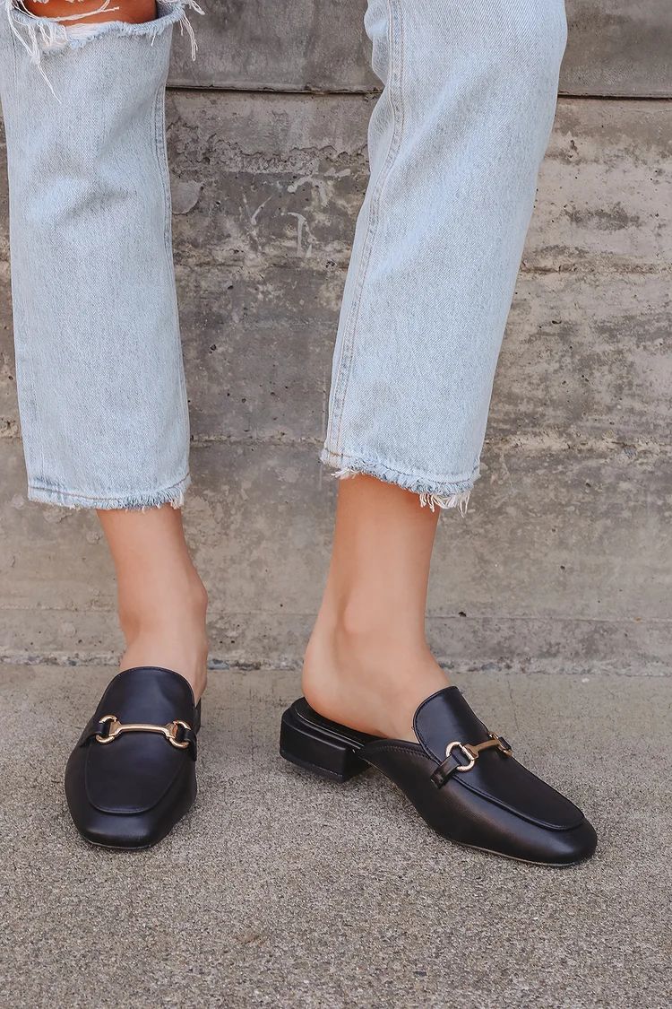 Ranae Black Slide-On Loafers | Lulus (US)