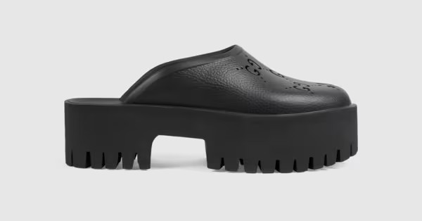 Women's platform perforated G sandal | Gucci (AU)