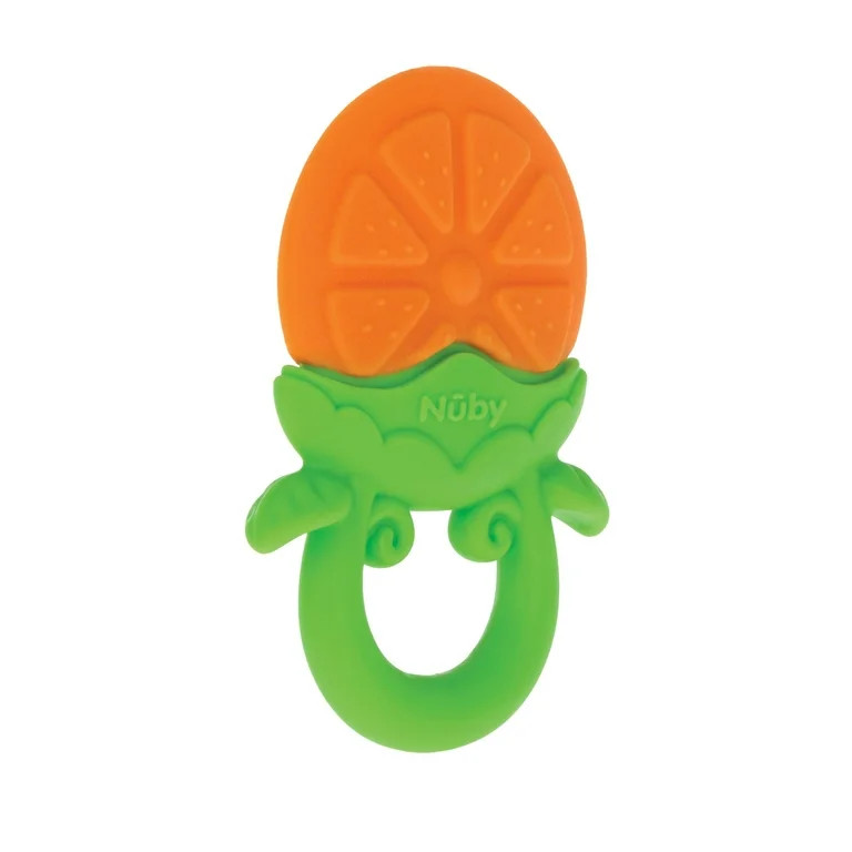 Nuby Fruity Chews Silicone Teether for Babies, Orange | Walmart (US)