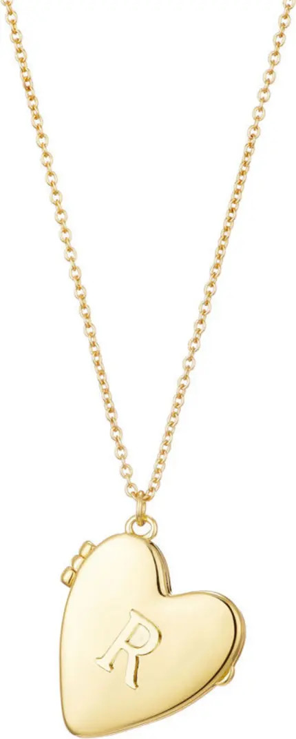 Adornia Initial Heart Locket Pendant Necklace | Nordstromrack | Nordstrom Rack