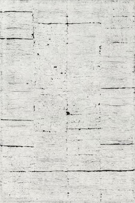 Ivory Davos Tiled Wool Area Rug | Rugs USA