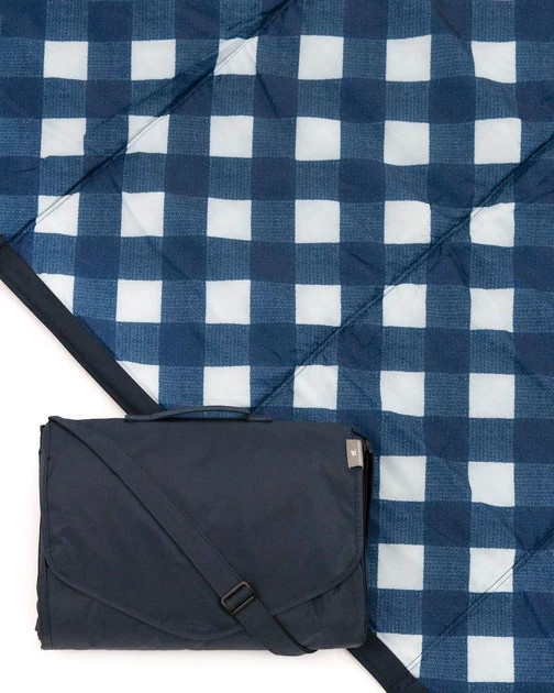 Outdoor Blanket - Navy Plaid | Little Unicorn