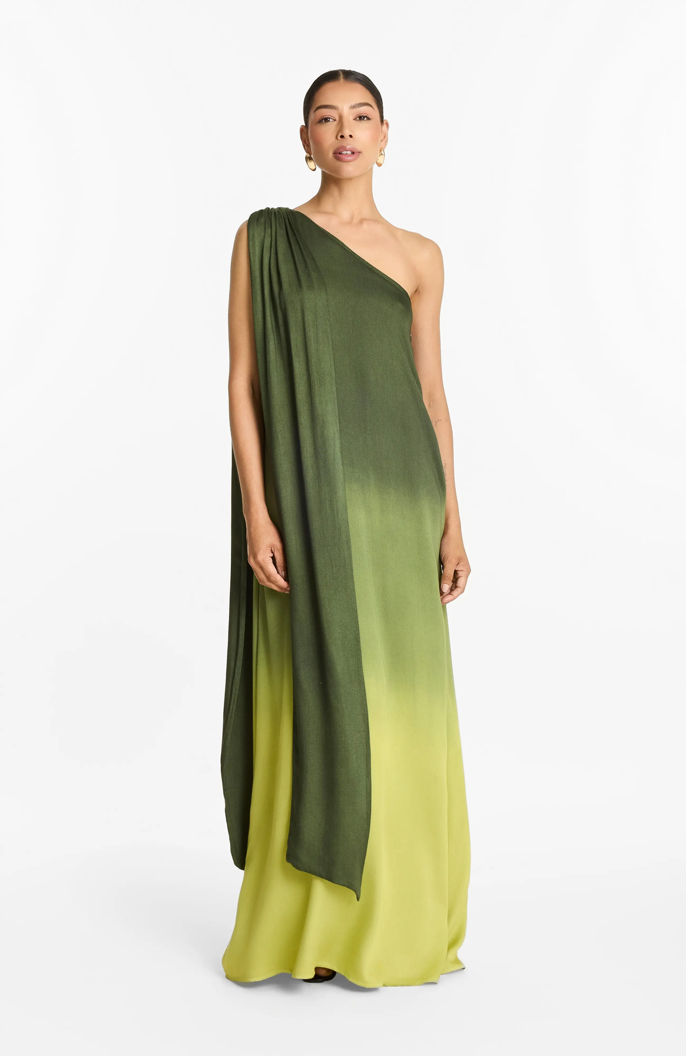 Raya Gown Ombra Olive in Fsc\u00ae Certified Viscose (Women) | Nordstrom | Nordstrom