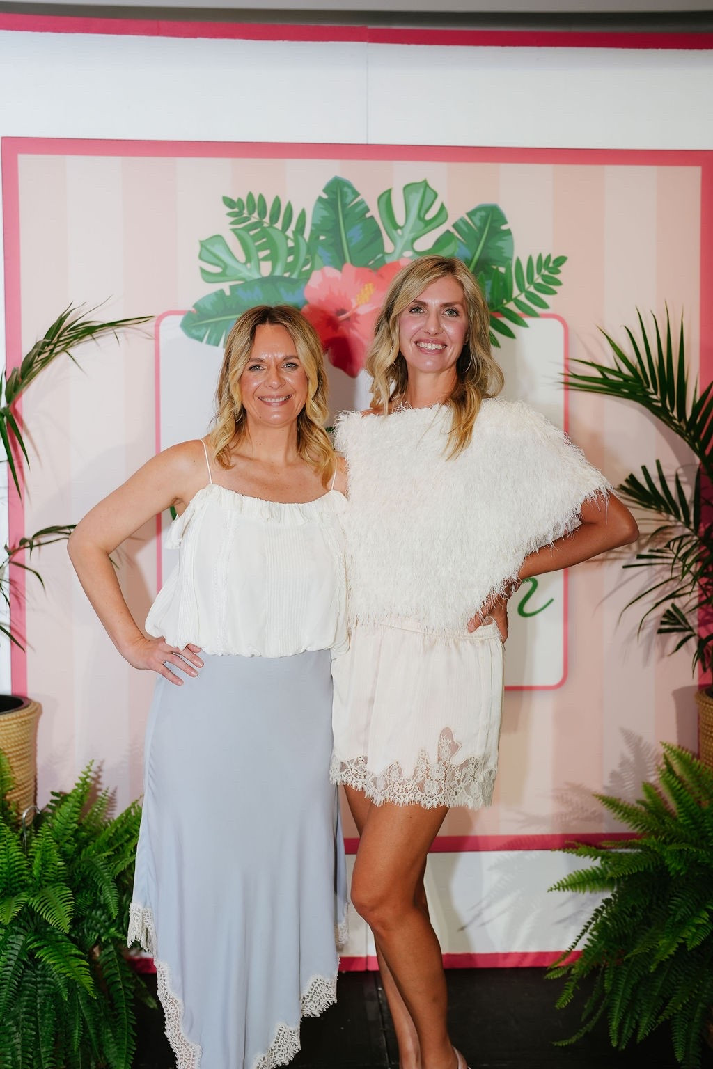 When two stylists get dressed for their own fashion show 🤍 Dana and I went with soft whites and blue for the evening and we are obsessed with how both looks came together. Both outfits are fully linked below — everything shoppable! 👇

#LTKdayinmylife #LTKootd #LTKOver40