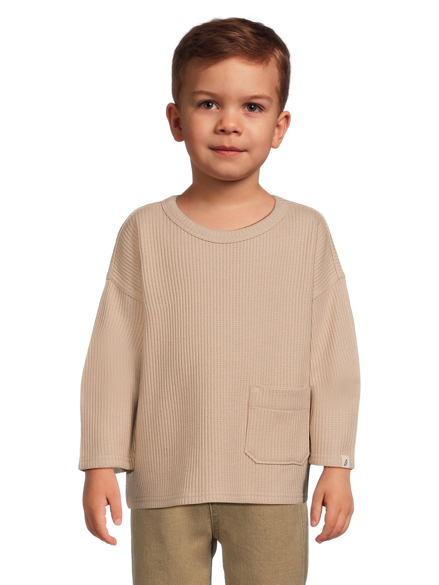 easy-peasy Toddler Boy Long Sleeve Boxy T-Shirt, Sizes 12 Months-5T | Walmart (US)