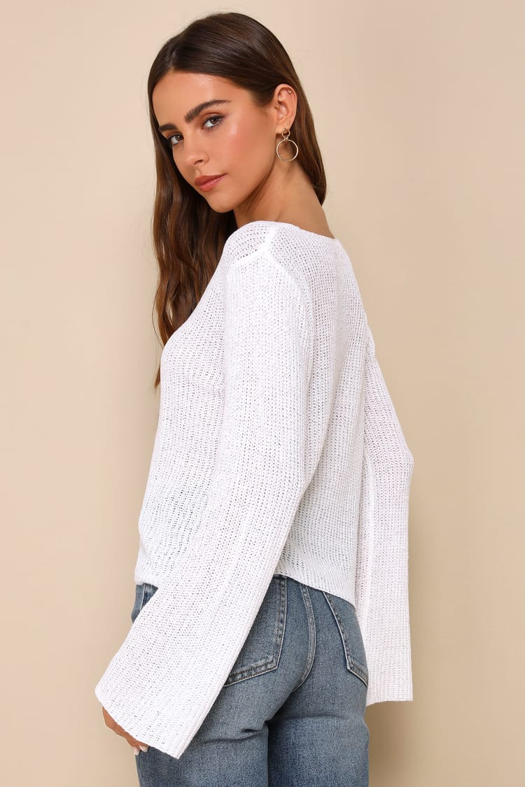 Springtime Sweetie Ivory Loose Knit Cardigan Sweater | Lulus