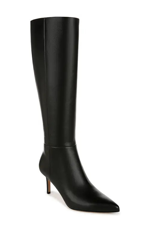 Veronica Beard Lisa Knee High Boot in Black at Nordstrom, Size 9.5 Wide Calf | Nordstrom