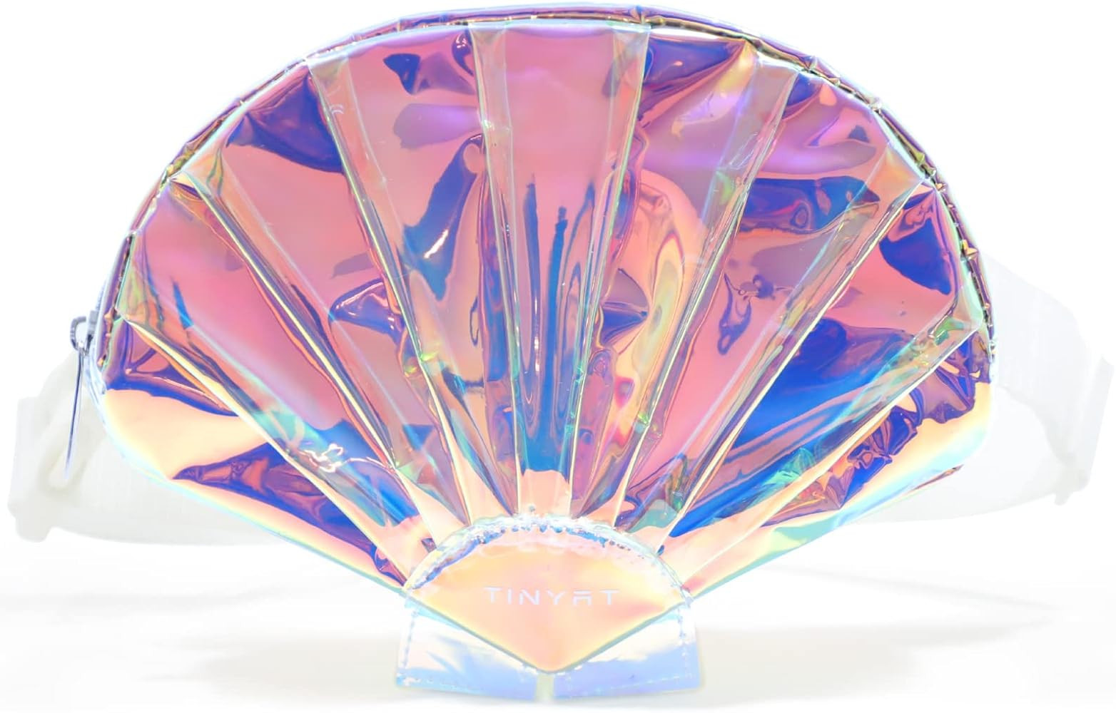 TINYAT Holographic Seashell Fanny Pack for Women Waterproof Waist Pack Cute Belt Bag with Adjusta... | Amazon (US)