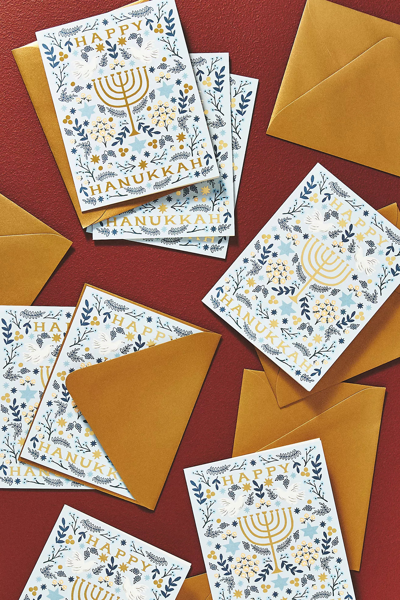 Rifle Paper Co. Hanukkah Greeting Cards, Set of 8 | Anthropologie (US)