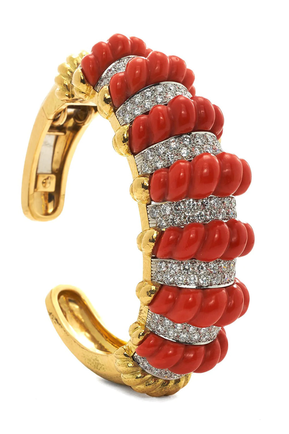 Carved Coral Cuff Bracelet | Marissa Collections