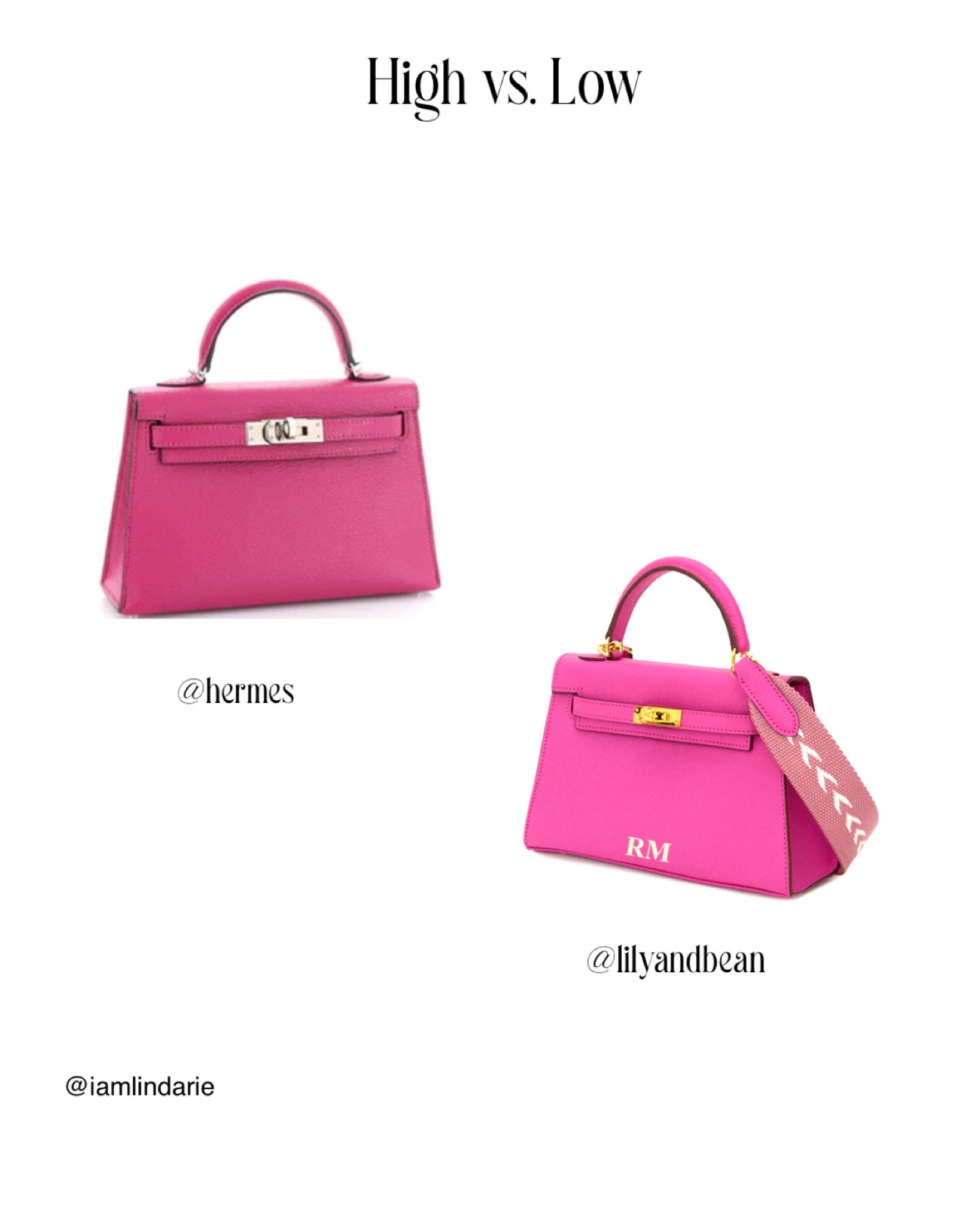 Hermes 
Lily & Bean-removable strap and option of no initials 

#LTKstyletip #LTKitbag