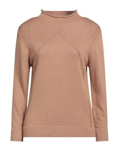 Cashmere Company Woman Turtleneck Camel Size 6 Wool, Cashmere | YOOX (US)