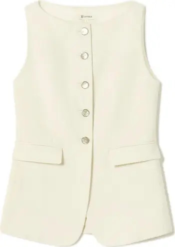Sleeveless Button Up Silk Vest | Nordstrom