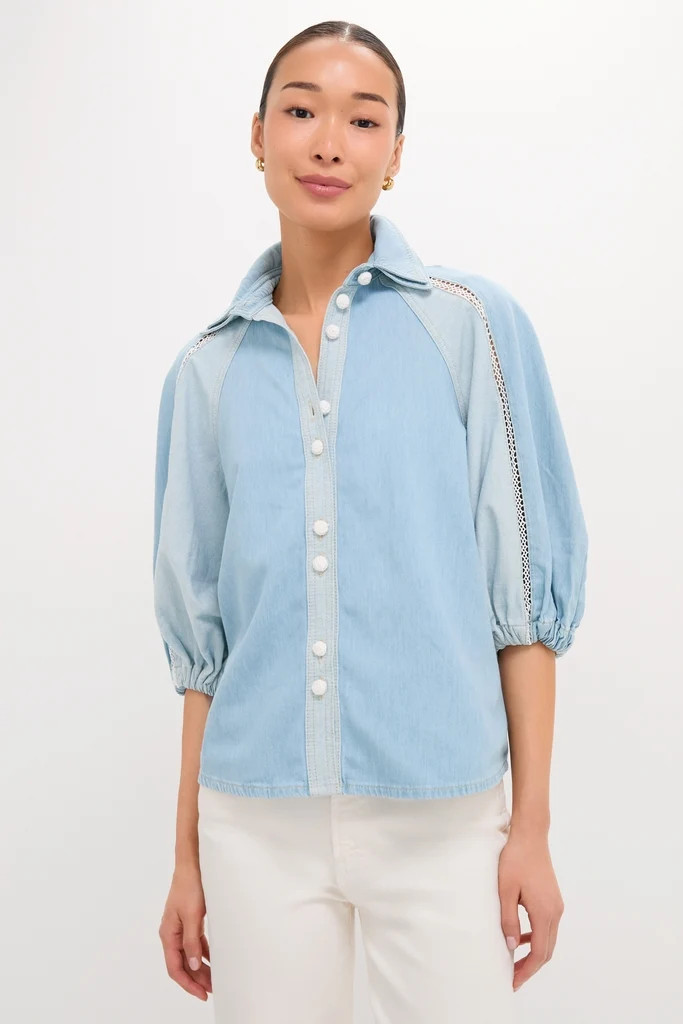 Denim Bicolor Shirt | Tuckernuck (US)