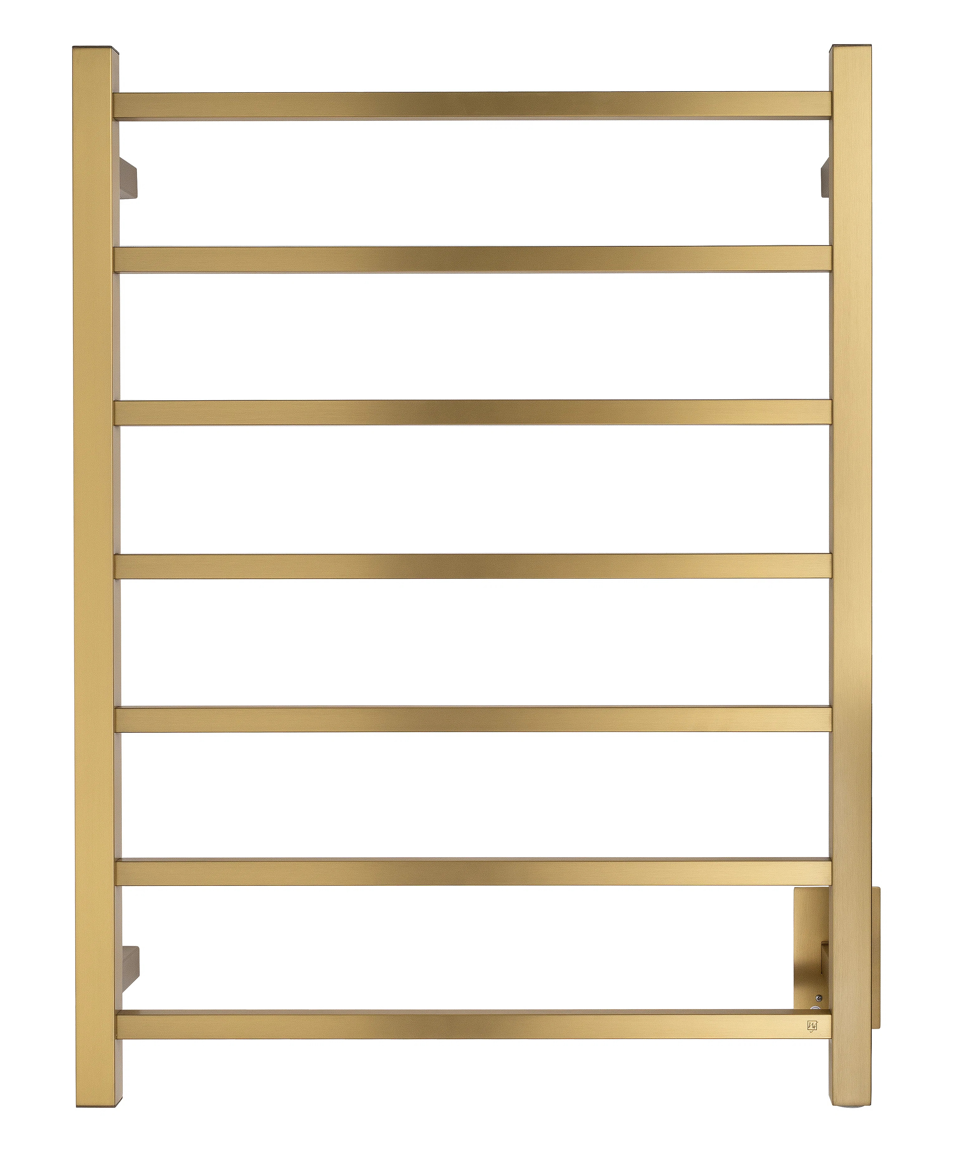 Tahoe 7 Towel Warmer Wall-mounted, Brushed Gold, Hardwired, 7 Bars TWS2-TAH07GH | Wayfair North America
