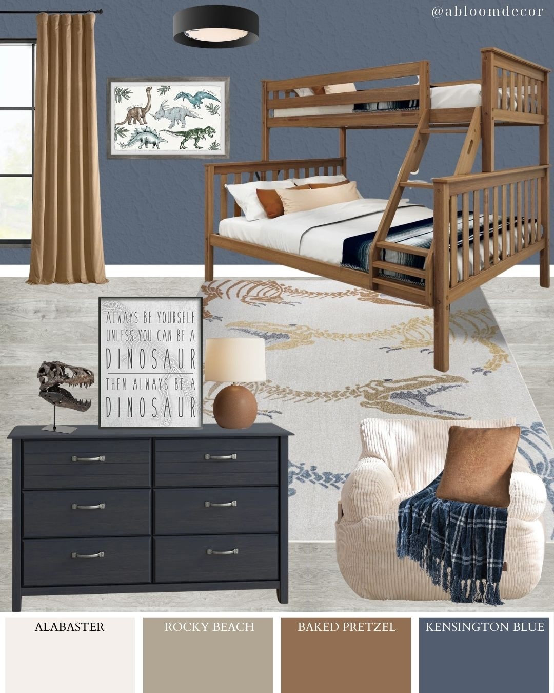 Navy blue and brown boy’s bunk bed room mood boardd

#LTKHome #LTKmomlife #LTKKids