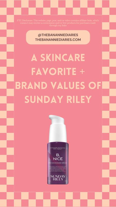 brand values are kinda my thing 💖✨ not only is this 10% niacinamide serum my FAVORITE from sunday riley, but this brand is working on some epic values! 

💖 shop this serum on my ltk (username: banannie) or on my amazon storefront- links in my bio 

#summerofsundayriley @sundayriley 

#TheBanannieDiaries #TheBanannieDiariesByAnnie #brandvalues #greentechnology #commitmenttoexcellence #sundayriley #skincarecommunity #skincareproducts #niacinamide #niacinamideserum #skincareserum #reduceredness #reducerednessandporesize #skincareglow #glowingskin #summerskincare 