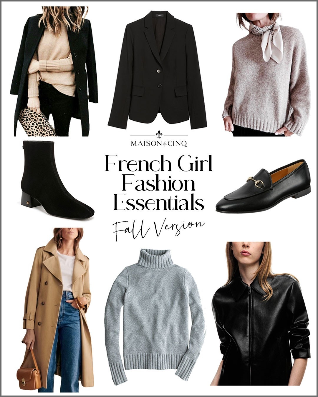 Fall French girl fashion essentials for that effortless chic!

Black blazer, slim jeans, straight jeans, wool coat, loafers, ankle boots, booties, fall sweaters 
, leather jacket, trench coat, ballet flats, fall fashion, fall outfit over 50, fall shoes

#LTKOver40 #LTKSeasonal