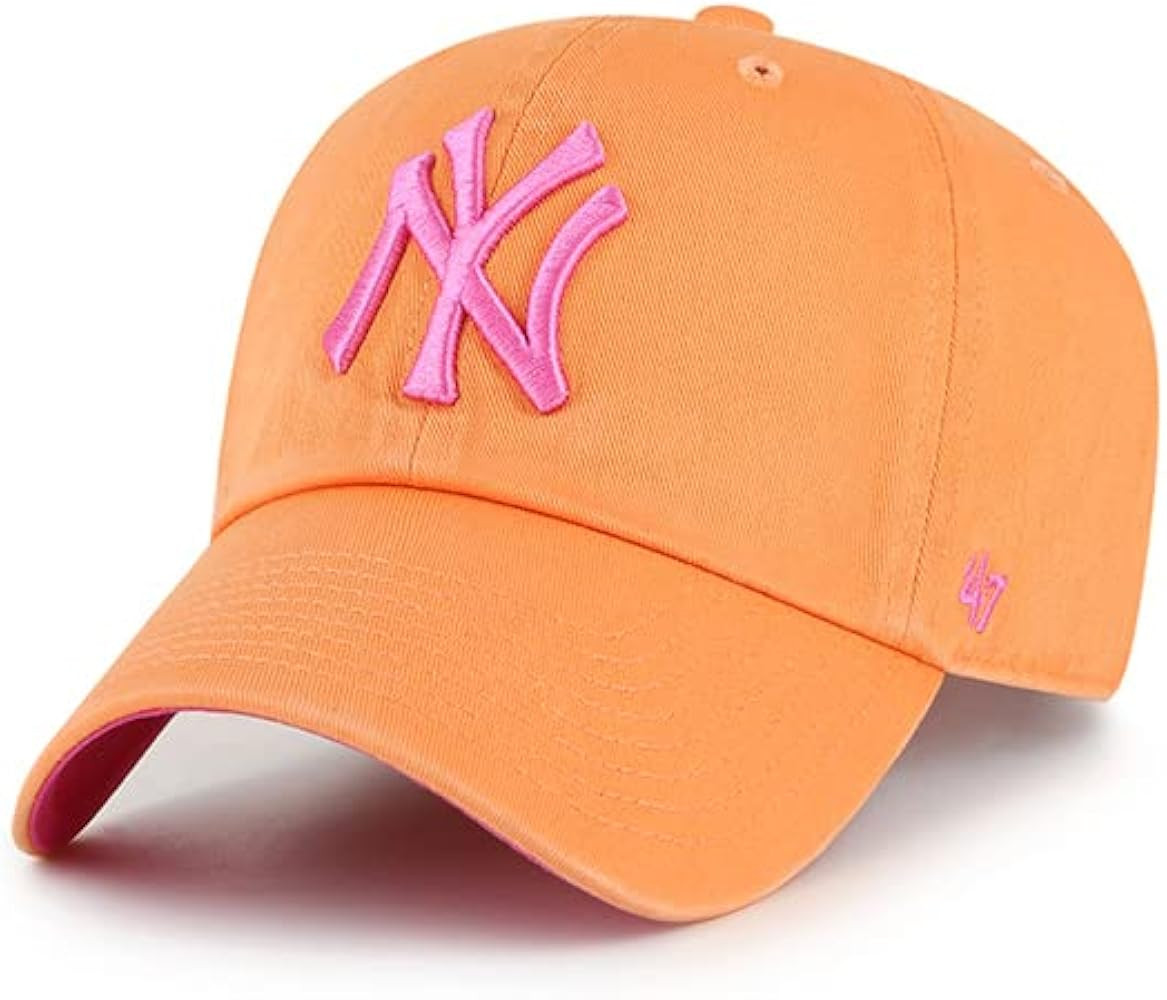 MLB Women's Ballpark Adjustable Clean Up Hat - Mango | Amazon (US)