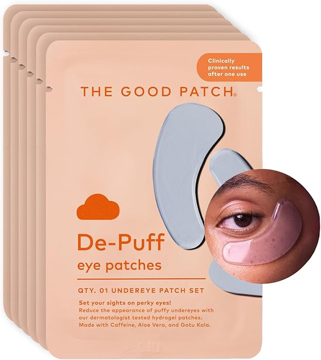 The Good Patch De-Puff Cooling Hydrogel Under Eye Patches for Puffy Eyes and Under Eye Bags, Made... | Amazon (US)