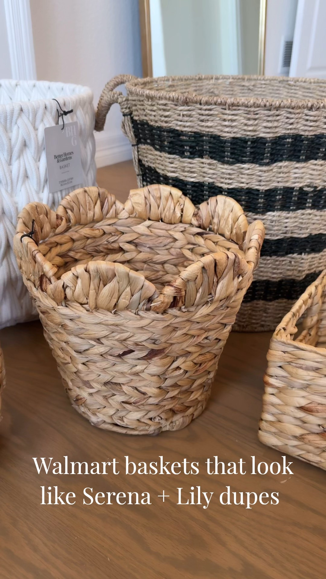 Baskets from Walmart that look like Pottery Barn or Serena + Lily dupes! 

#LTKHome #LTKSaleAlert