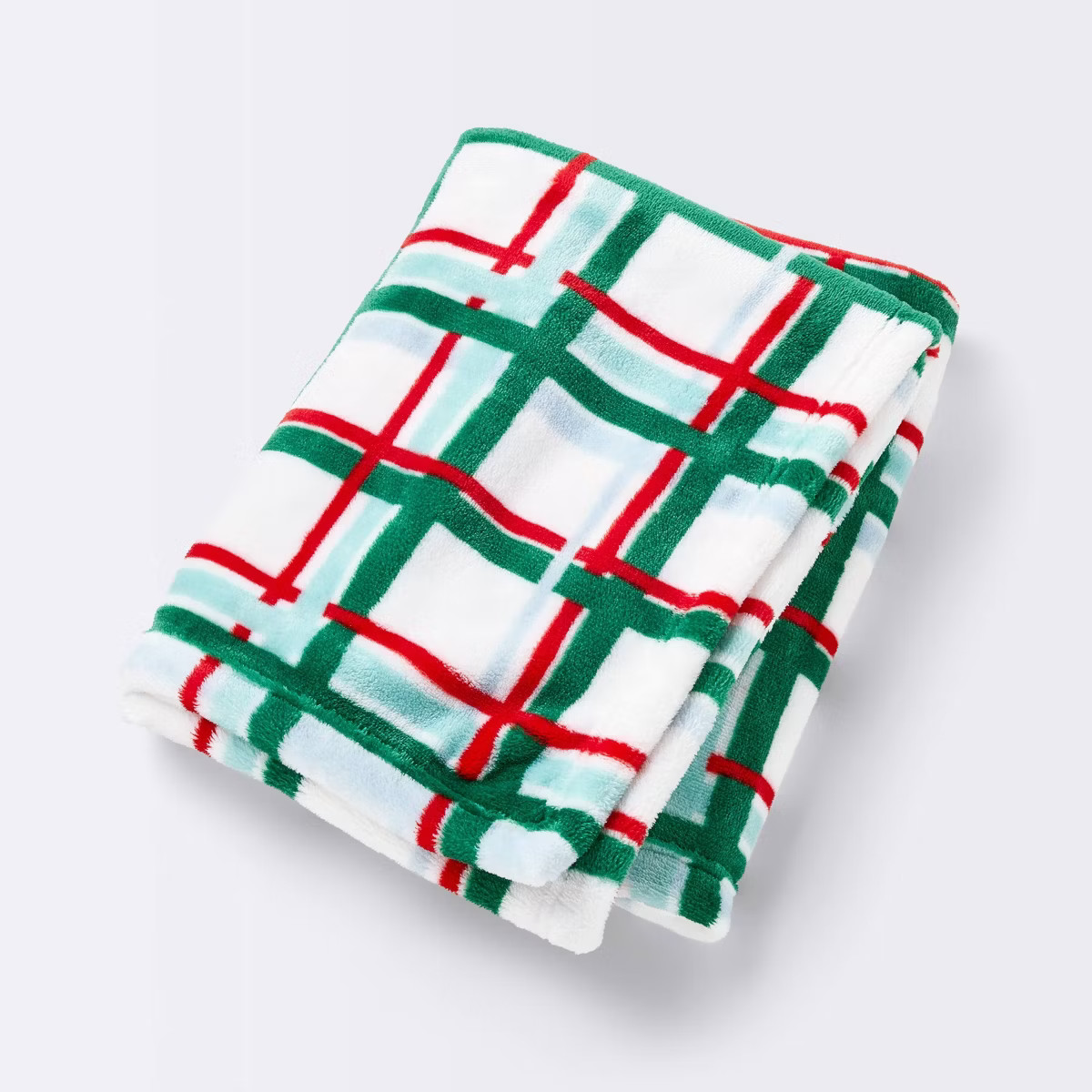Holiday Plaid Plush Blanket - Cloud Island™ | Target