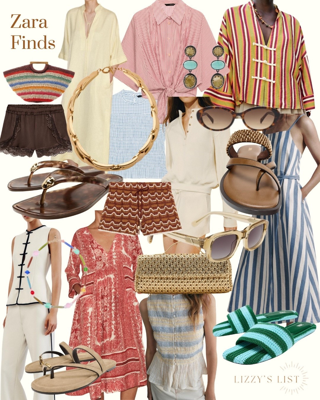@Zara mid July finds 
Sandals sunglasses dresses shorts stripes bags necklaces earrings and more

#LTKSaleAlert #LTKootd #LTKgrwm