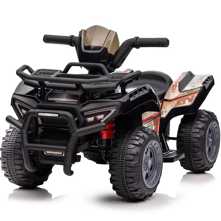 Hikiddo JC913 Kids ATV, 6V Electric Four Wheeler Ride on Toy for Toddler - Black - Walmart.com | Walmart (US)
