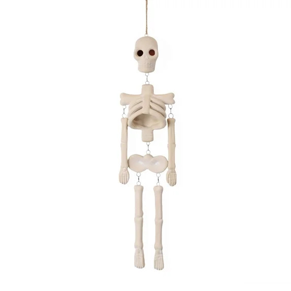 Skeleton Wall Decoration, Cream, 16.7", Halloween by Way To Celebrate | Walmart (US)