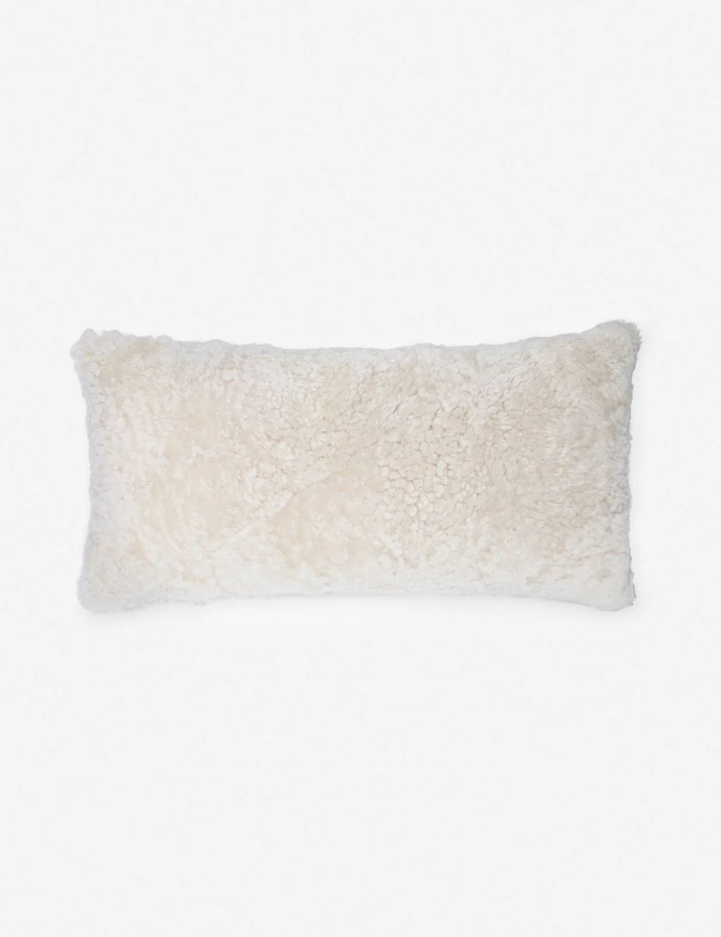 Samaire Shearling Lumbar Pillow | Lulu and Georgia 